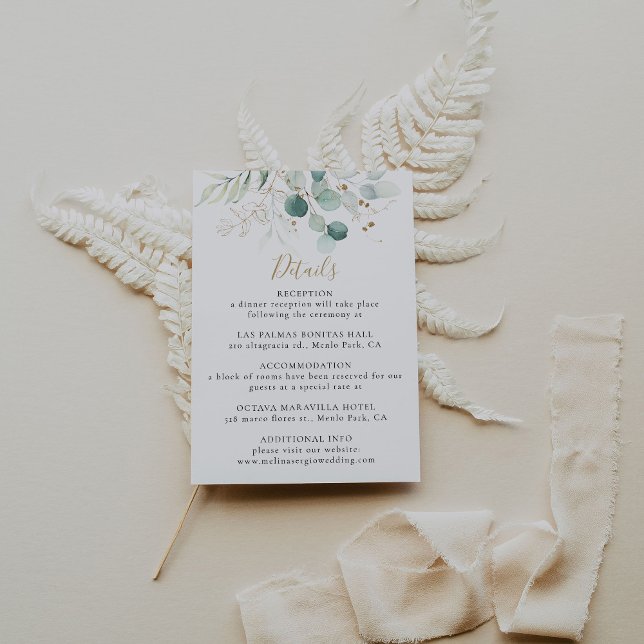 Details zum Hochzeitskalender für Eukalyptus Begleitkarte (Von Creator hochgeladen)