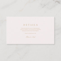 Details zum Hochzeitsschreiben in Rosa und Gold
