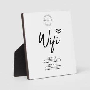 Details zum modernen Business-Logo Schwarz und Wei Fotoplatte