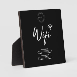 Details zum modernen Business-Logo Schwarz und Wei Fotoplatte