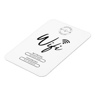 Details zum modernen Business-Logo Schwarz und Wei Magnet