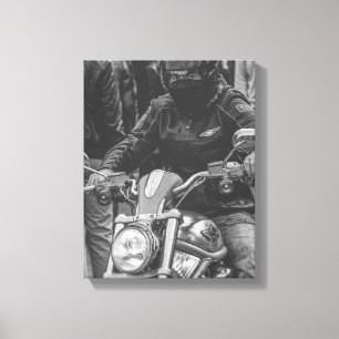 Details zum Motorradfahren Motorrad Biker Fahrer Leinwanddruck