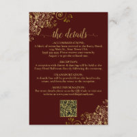 Details zum QR-Code für Auburn Brown & Gold Chic
