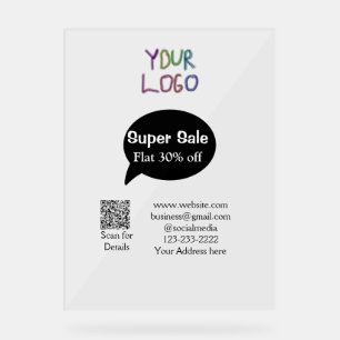 Details zum QR-Code für Superverkäufe Business Dis Acrylschild