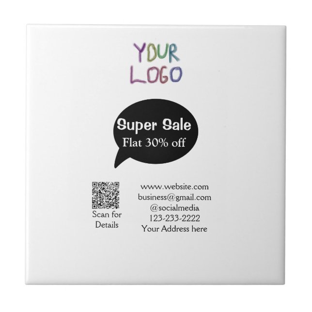 Details zum QR-Code für Superverkäufe Business Dis Fliese (Vorderseite)