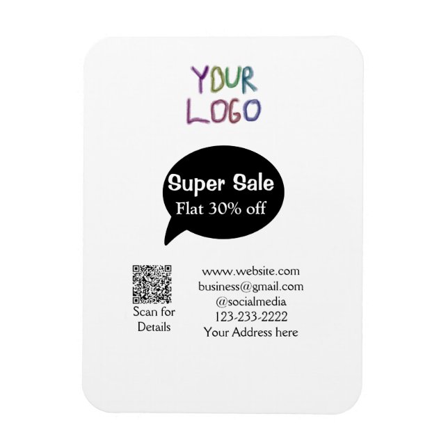 Details zum QR-Code für Superverkäufe Business Dis Magnet (Vertikal)