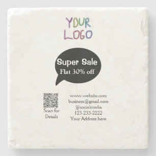 Details zum QR-Code für Superverkäufe Business Dis Steinuntersetzer