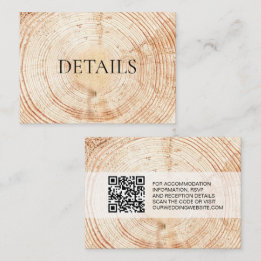 Details zum QR Code Vorlage Rustikale Hochzeit