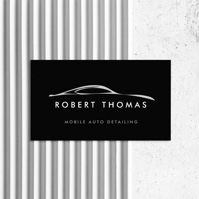Details zum Schwarzen Auto, Auto-Reparatur-Logo Visitenkarte (Von Creator hochgeladen)