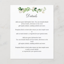 DETAILS ZUM THEMA "Green Summer Spring Garden WEDD