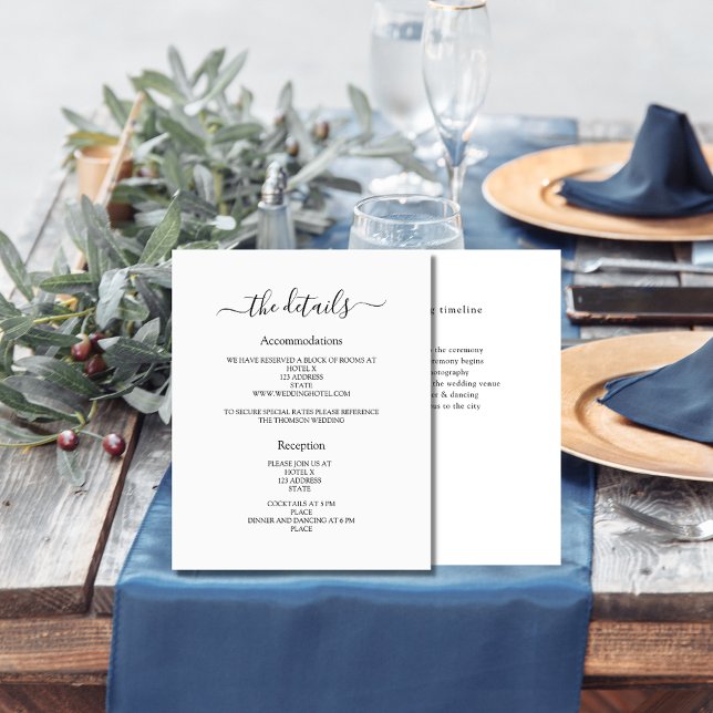 Details zum White Black Hochzeitsprogramm minimali (Von Creator hochgeladen)