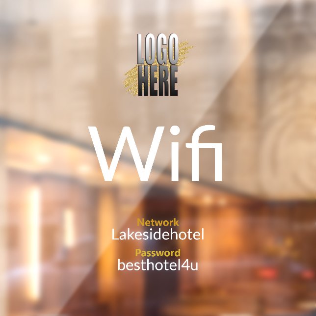 Details zum White Wifi Password Network hinzufügen Fensteraufkleber (Blatt 2)