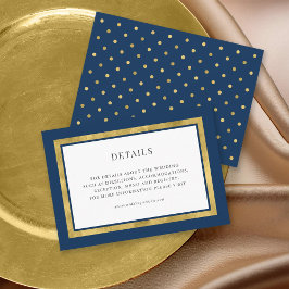 Details zur bearbeitbaren Farbe Classic Gold Round Begleitkarte