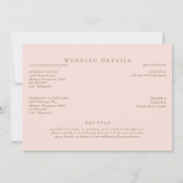 Details zur Blush & Gold-Hochzeit Einladung