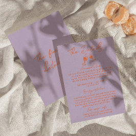 Details zur farbenfrohen handgezogenen Hochzeit Begleitkarte