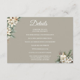 Details zur floralen Eintrittskarte zum Winter The Begleitkarte