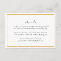 Details zur Hochzeit an der Goldgrenze
