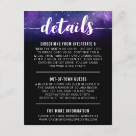 Details zur Hochzeit / Anfahrtsskizze Begleitkarte