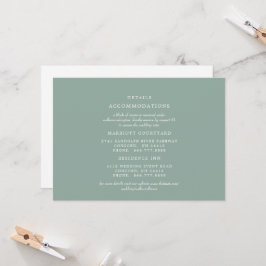Details zur Hochzeit auf einfachem Weg 2 Hotel Einladung