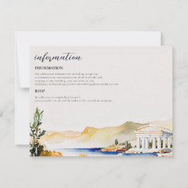 Details zur Hochzeit in Athen/Infos | Griechenland Einladung