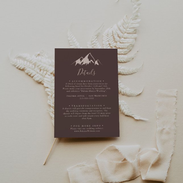 Details zur Hochzeit in Bergregionen Begleitkarte (Von Creator hochgeladen)