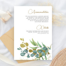 Details zur Hochzeit in der Eukalyptus-Gold-Zweigs