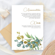 Details zur Hochzeit in der Eukalyptus-Gold-Zweigs
