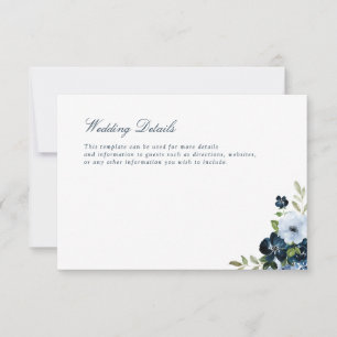 Details zur Hochzeit: RSVP Karte