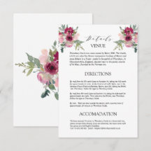 Details zur Hochzeit von Burgund & Blush