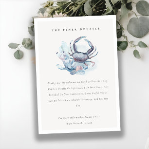 Details zur Hochzeit von Korallenkrebsen unter Was Begleitkarte