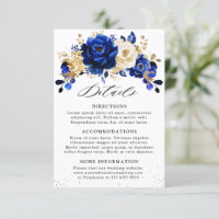 Details zur Hochzeit von Royal Blue Yellow Gold Fl