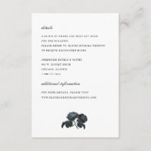 Details zur Hochzeit von Schwarz-Weiß-Rosen
