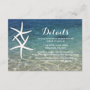 Details zur Hochzeit von tropischen Meerestieren Einladung