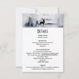 Details zur Hochzeit von Winterrutschen im Wasser Einladung