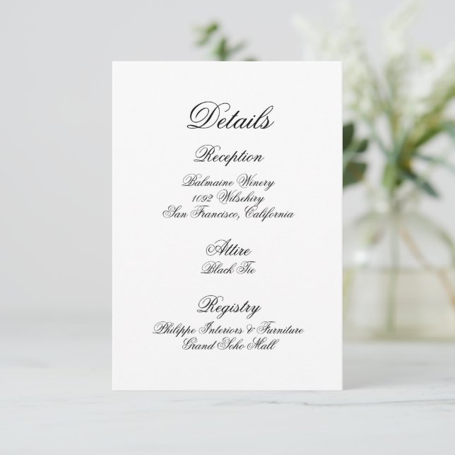 Details zur Hochzeitkarte Dankeskarte (Stehend Vorderseite)