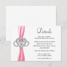 Details zur Hochzeitsfeier in Rosa Ribbon