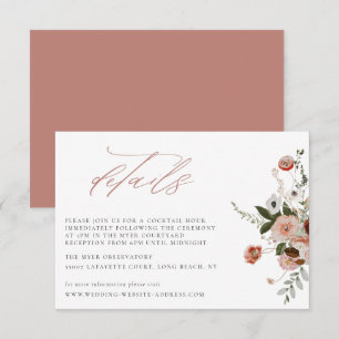 Details zur Hochzeitskarte des Herbstes Einladung