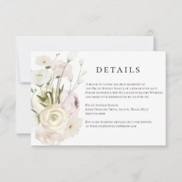 Details zur Hochzeitskarte für Elfenbein Einladung