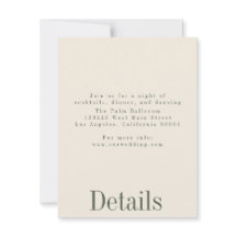 Details zur Hochzeitskarte für Industriesommer