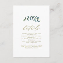 Details zur Hochzeitskarte für Wasserfarbenleder