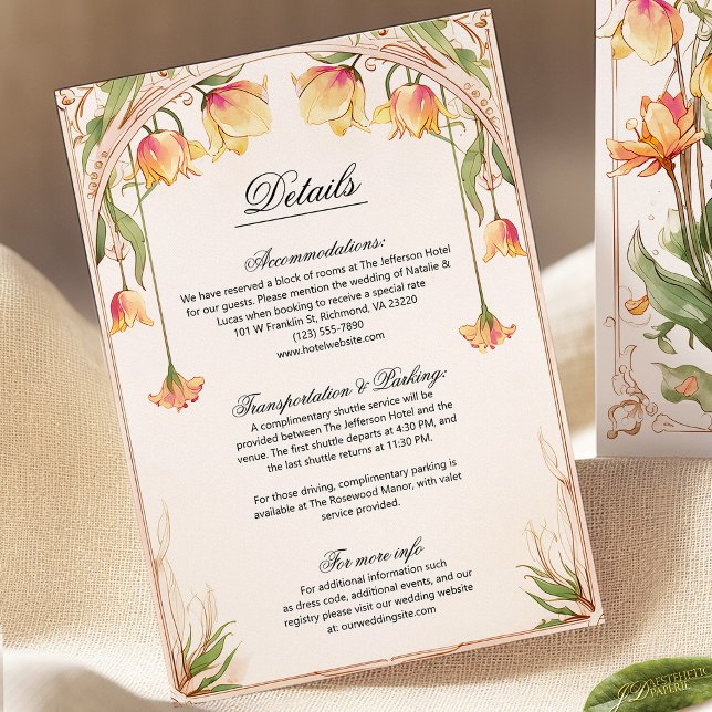 Details zur Hochzeitskarte Gelbe Blüte und Grüne (Von Creator hochgeladen)