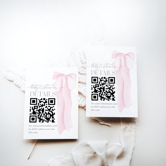 Details zur Minimalistischen Girl-Babydusche von P Begleitkarte (Von Creator hochgeladen)