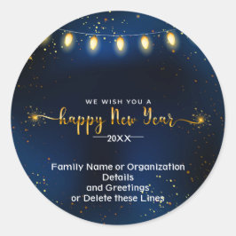 Details zur Organisation des Add-ons Jahr 20XX Runder Aufkleber