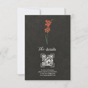 Details zur Red Lily Dutch Master-Malerkarte RSVP Karte