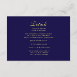 Details zur Royal Blue Enclosure Card Begleitkarte