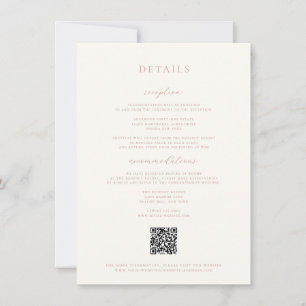 Details zur rustikalen Blush-Hochzeit Einladung
