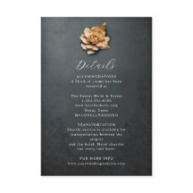 Details zur rustikalen metallischen Blume