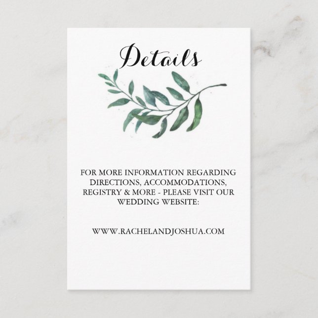 Details zur Wasserfarbenwelt Karte (Vorderseite)