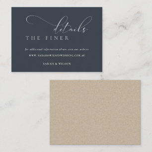 Details zur Website zum Hochzeitsschreiben der Bla Begleitkarte