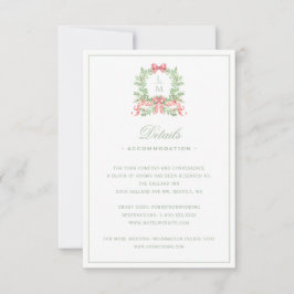 Details zur Weihnachtsfeier mit Candy Cane Bow Dankeskarte